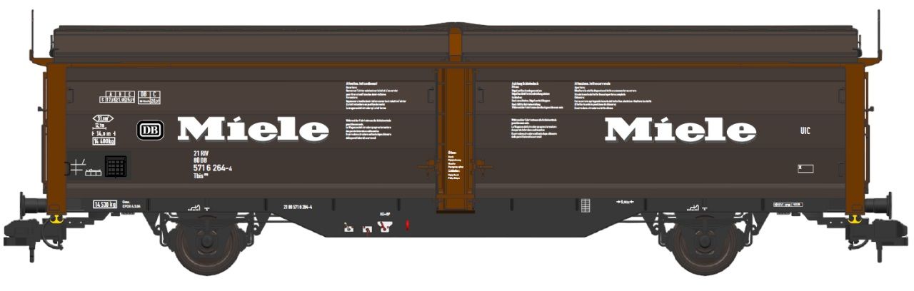 82120 Spur 01 MBW - G�terwagen Tbis 870 DB Ep. IV MIELE - Spur 1